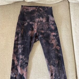 lululemon athletica Tie-Dye High-Waist Leggings - Black & Brown